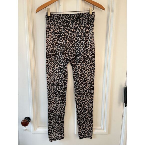 None Pants - Animal print women’s seamless black and beige leggings S